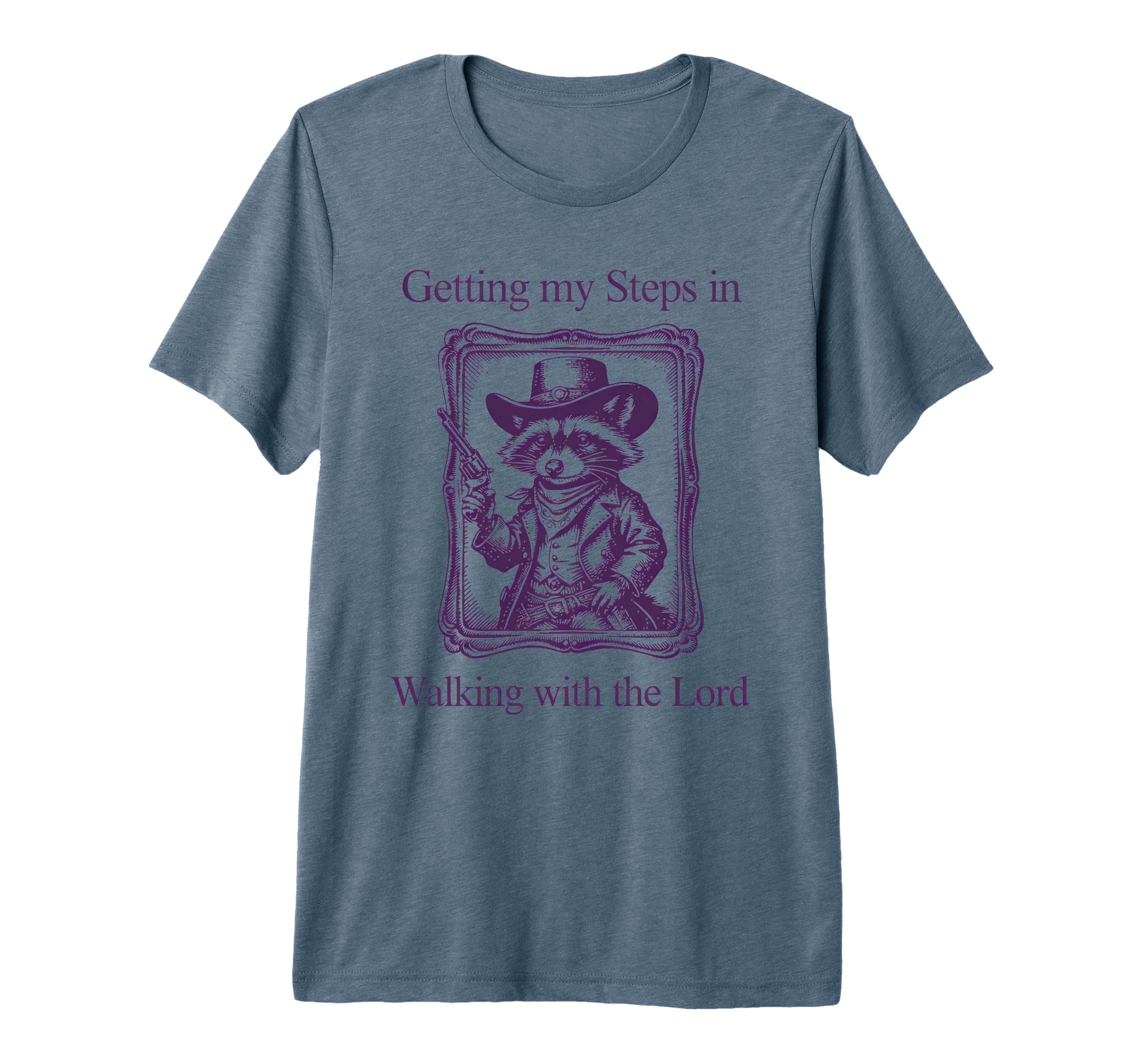 Getting My Steps Walking Lord Raccoon T-Shirt - Unique Graphic for Adults - T-Shirt, Sweatshirt, Hoodie