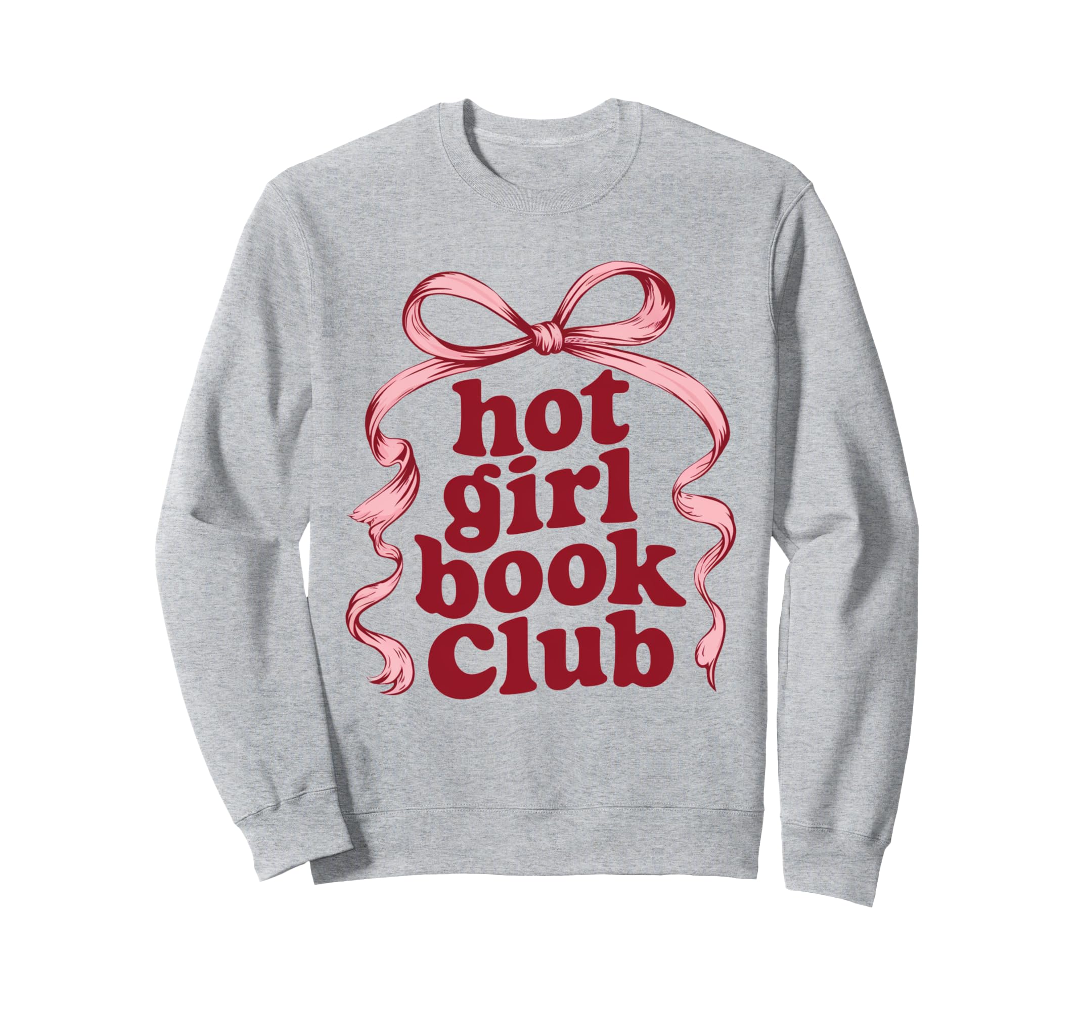 Hot Book Club Elegant Ribbon Sweatshirt - Casual Everyday Wear Men Women - T-Shirt, Sweatshirt, Hoodie