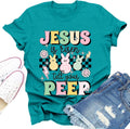 Christian Easter Shirts for Women Easter Day Bunny Tshirt Jesus is Risen Tell Your Tee Tops - T-Shirt, Sweatshirt, Hoodie