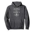 Jane Austen Wickham Or Darcy Pride Hoodie - Minimalist Print Unisex - T-Shirt, Sweatshirt, Hoodie