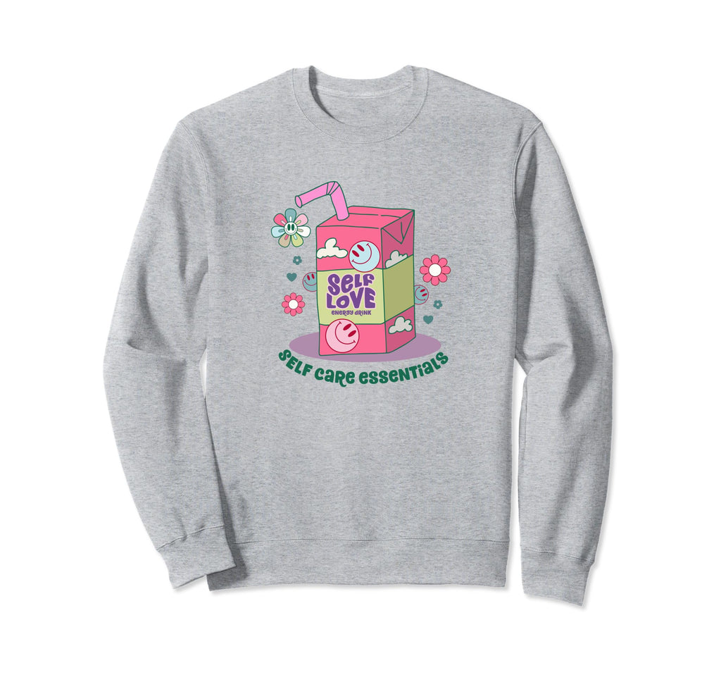 Self Care Essentials Self Love Sweatshirt - Custom Art Print Men Women - T-Shirt, Sweatshirt, Hoodie