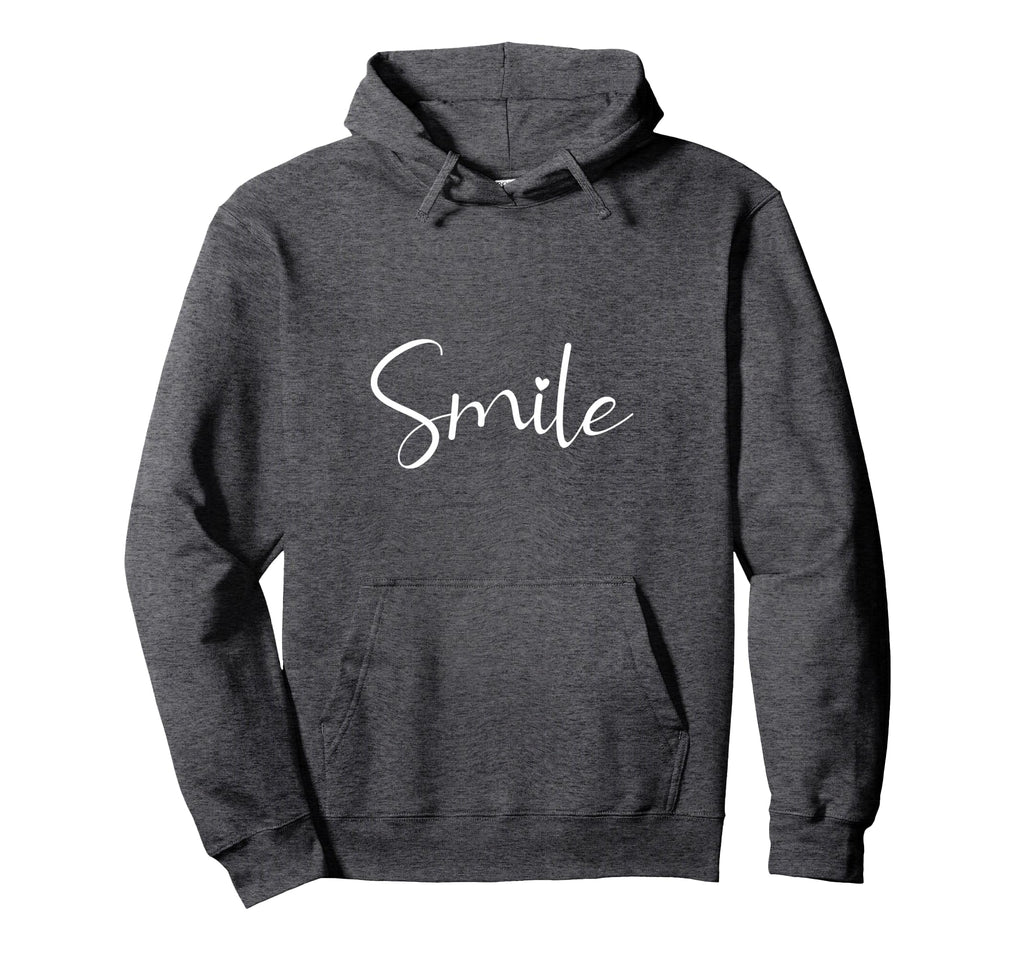 Smile Positive Motivation Heart Hoodie - Custom Art Print for Adults - T-Shirt, Sweatshirt, Hoodie