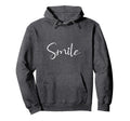 Smile Positive Motivation Heart Hoodie - Custom Art Print for Adults - T-Shirt, Sweatshirt, Hoodie