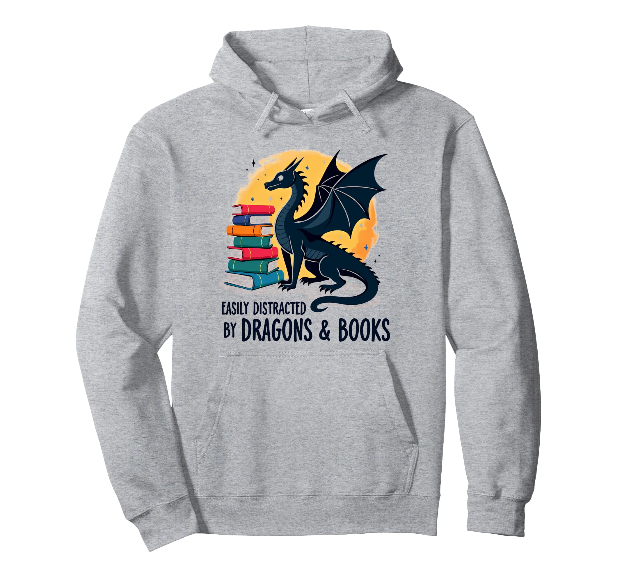Reading Lover Easily Distracted Hoodie - Custom Art Print Men Women - T-Shirt, Sweatshirt, Hoodie