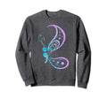 Semicolon Butterfly Semi Colon Sweatshirt - Custom Art Print Men Women - T-Shirt, Sweatshirt, Hoodie