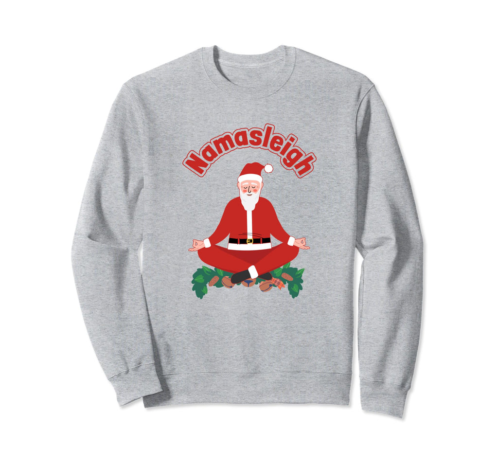 Yoga Santa Claus Namasleigh Sweatshirt - Aesthetic Graphic for Adults - T-Shirt, Sweatshirt, Hoodie