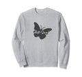 Anti Social Butterfly Anti Social Sweatshirt - Minimalist Print Men Women - T-Shirt, Sweatshirt, Hoodie
