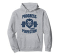 Progress Over Perfection Gym Motivation Hoodie - Custom Art Print Unisex - T-Shirt, Sweatshirt, Hoodie