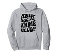 Anti Social Anime Club Anime Kawaii Hoodie - Aesthetic Graphic Men Women - T-Shirt, Sweatshirt, Hoodie