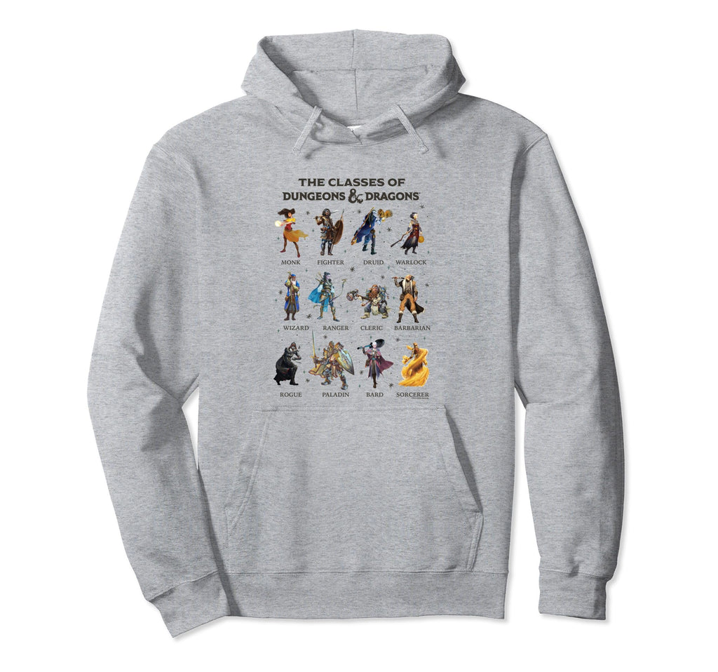 Dungeons Dragons Classes Dungeons Hoodie - Trendy Graphic Men Women - T-Shirt, Sweatshirt, Hoodie