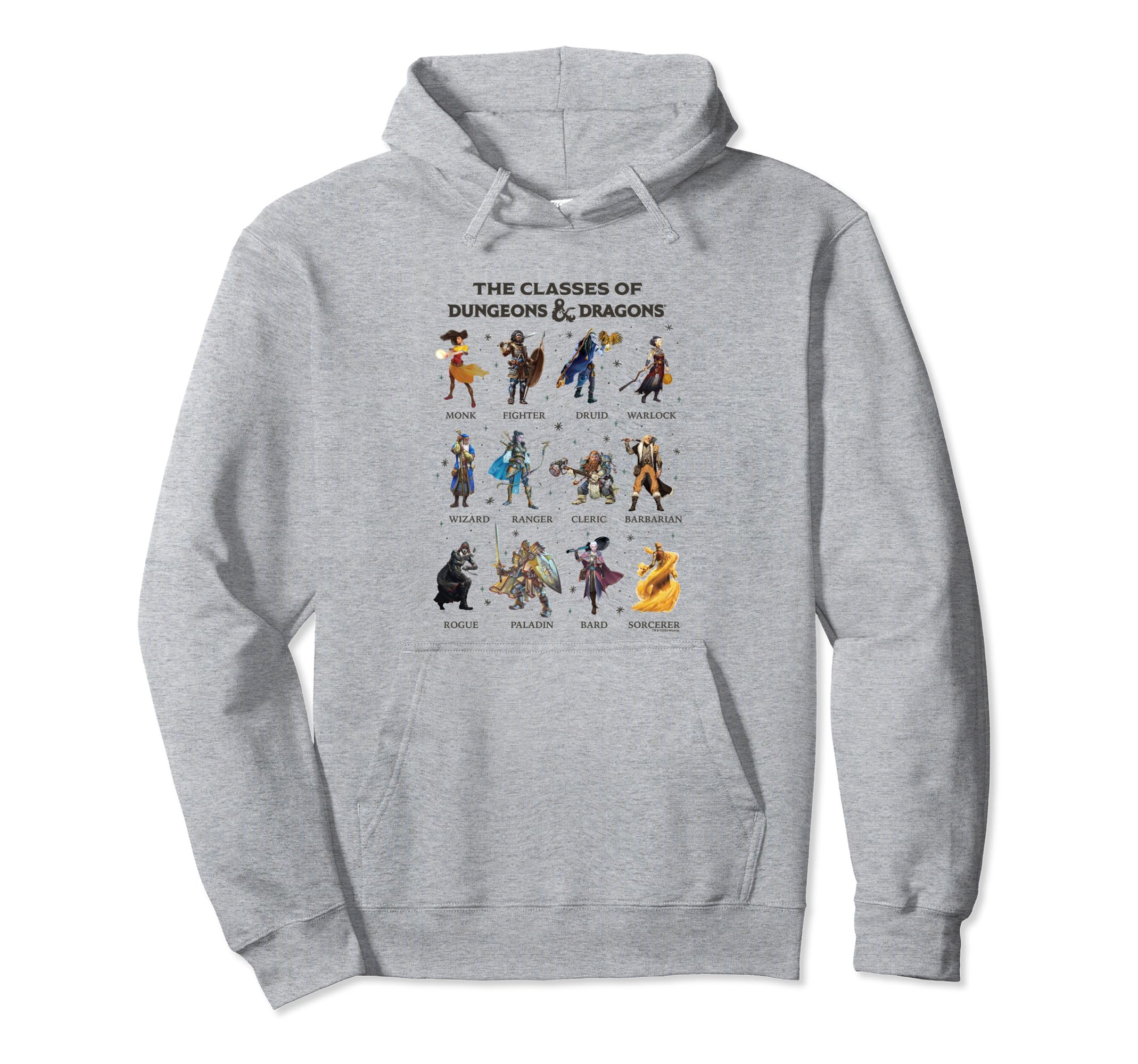 Dungeons Dragons Classes Dungeons Hoodie - Trendy Graphic Men Women - T-Shirt, Sweatshirt, Hoodie