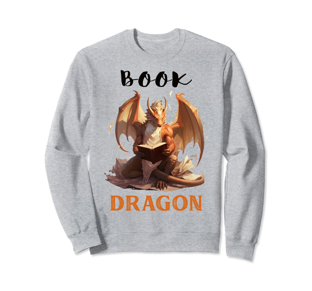 I Am Book Dragon Funny Book And Sweatshirt - Aesthetic Graphic Men Women - T-Shirt, Sweatshirt, Hoodie