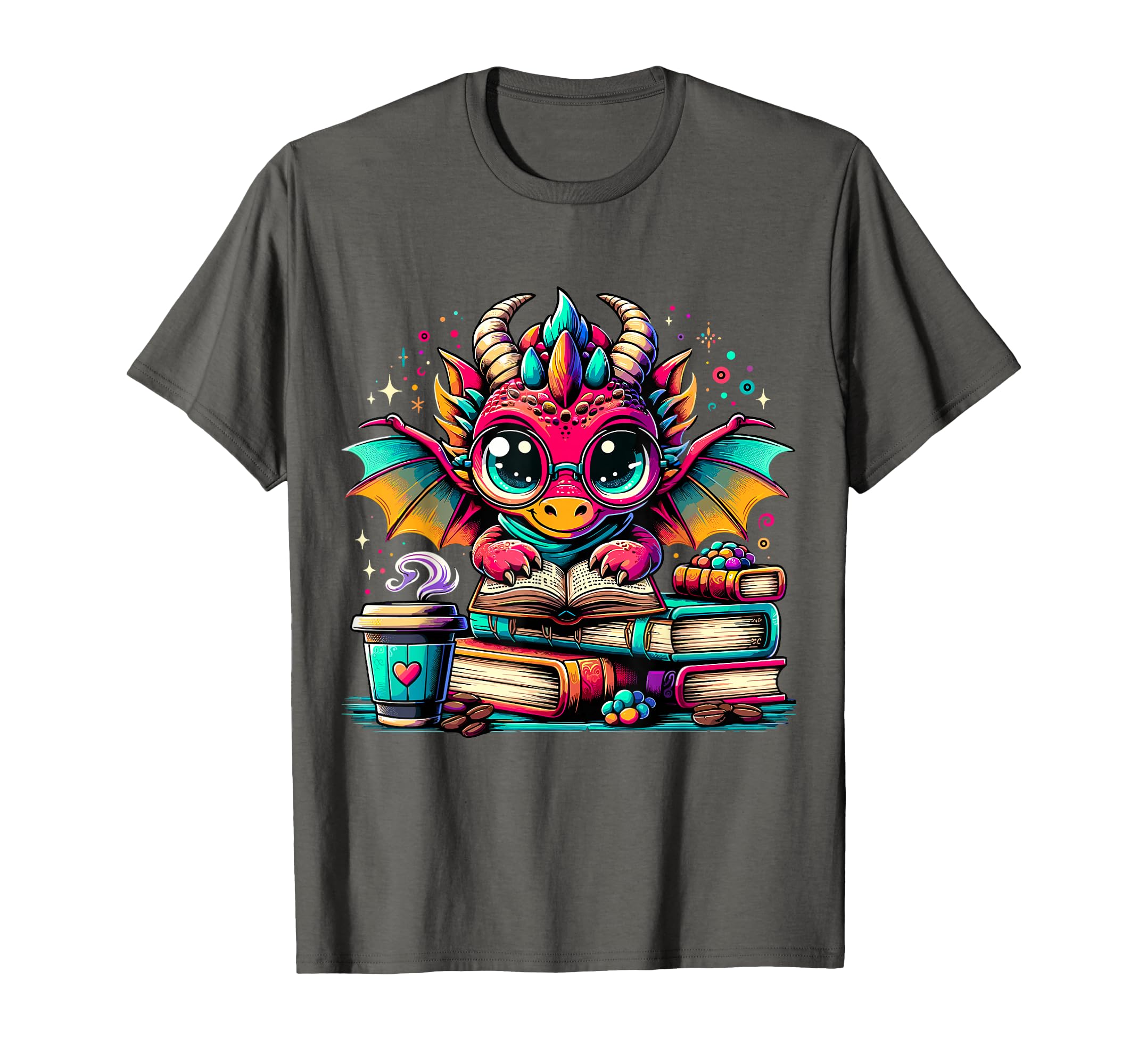 Bookdragon Dragon Reading Book And T-Shirt - Trendy Graphic Men Women - T-Shirt, Sweatshirt, Hoodie