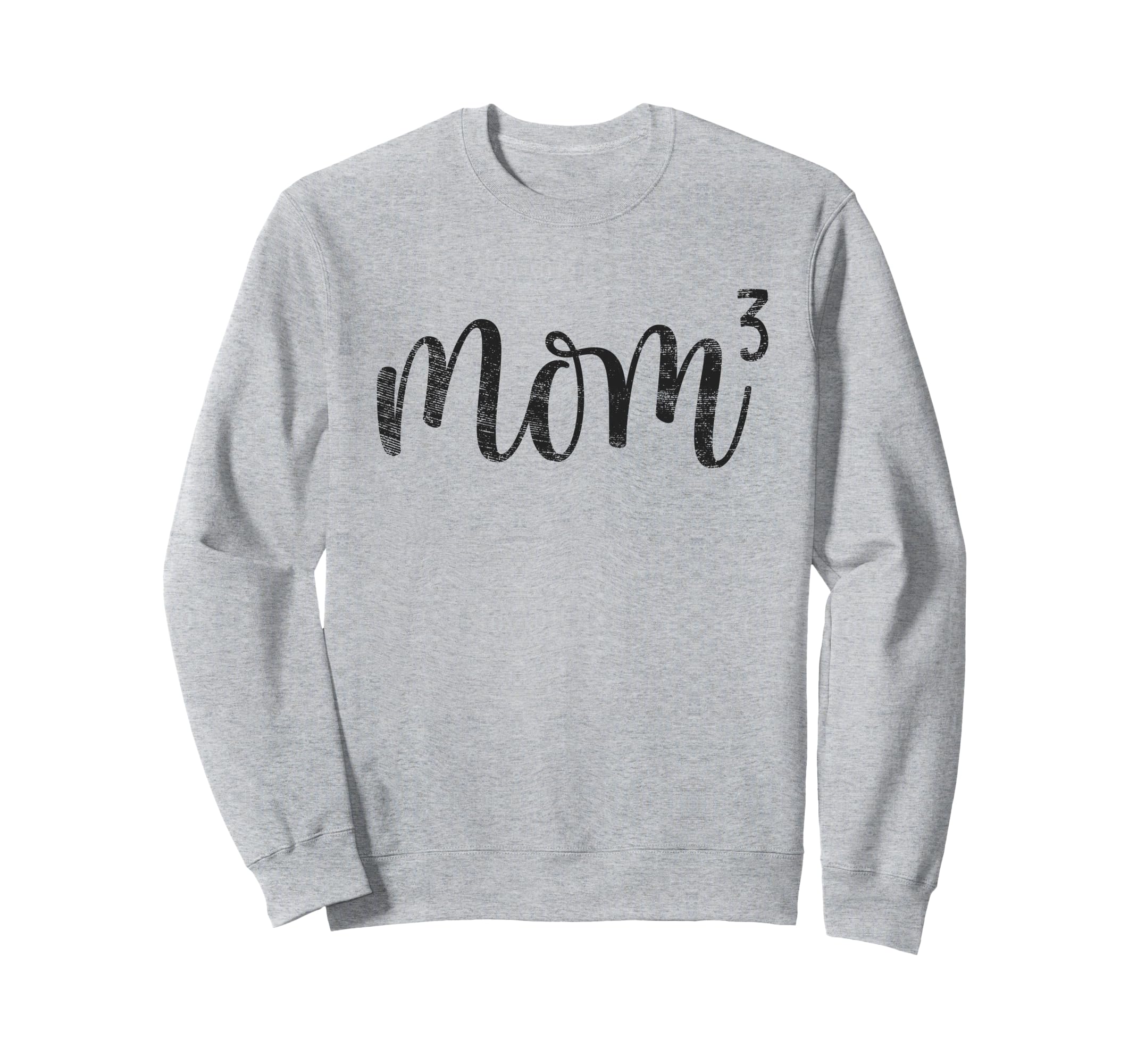 Mom3 Mom Cubed Mother Three Mama 3 Sweatshirt - Custom Art Print Unisex - T-Shirt, Sweatshirt, Hoodie