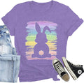 Easter Shirts for Women Happy Easter Bunny Print T-Shirt Cute Rabbit Leopard Tee Tops Unisex T-shirt, Sweatshirt, Hoodie, Long Sleeve Tee - T-Shirt, Sweatshirt, Hoodie