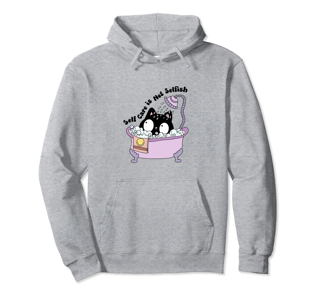 Cat Bathtub Quality Me Time Self Care Hoodie - Streetwear Style for Adults - T-Shirt, Sweatshirt, Hoodie
