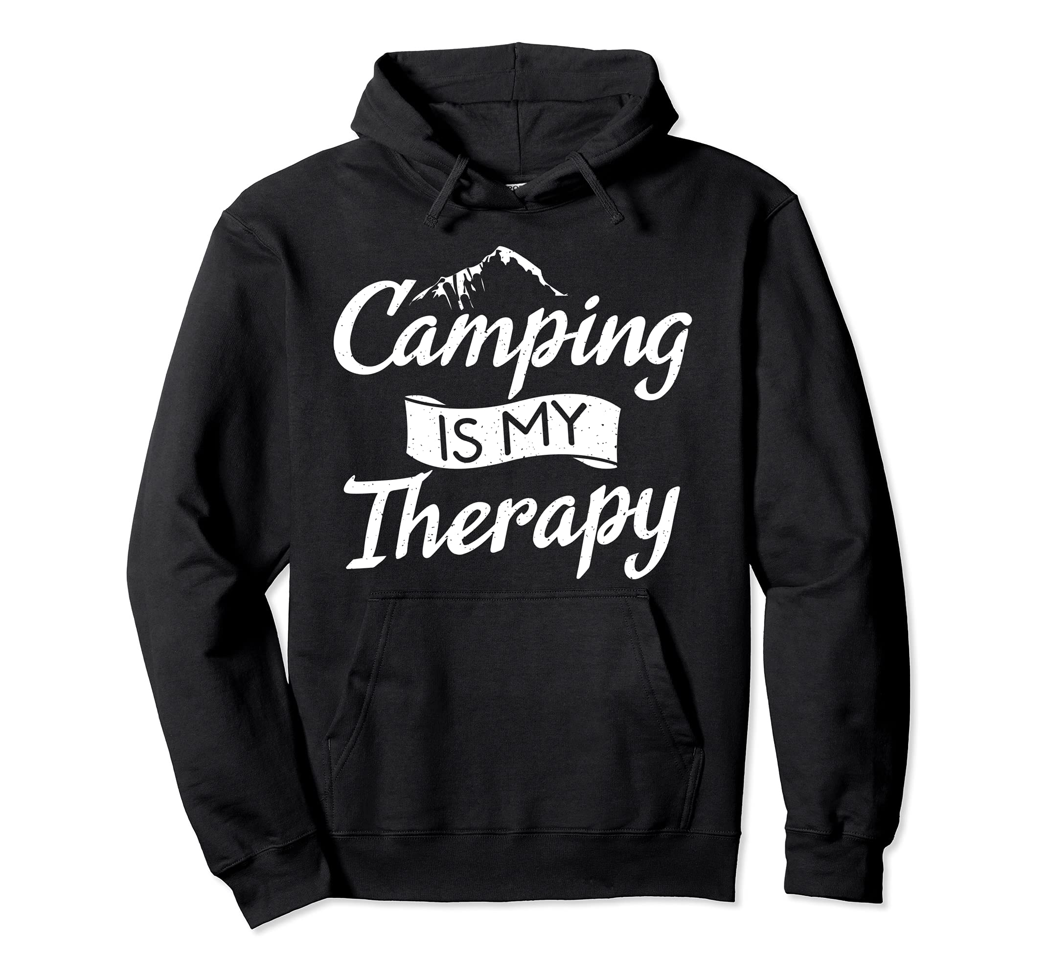 Camping Is My Therapy Travel Nature Rv Hoodie - Graphic Print Unisex - T-Shirt, Sweatshirt, Hoodie