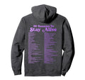 99 Reasons To Stay Alive Mental Health Hoodie - Novelty Apparel Men Women - T-Shirt, Sweatshirt, Hoodie
