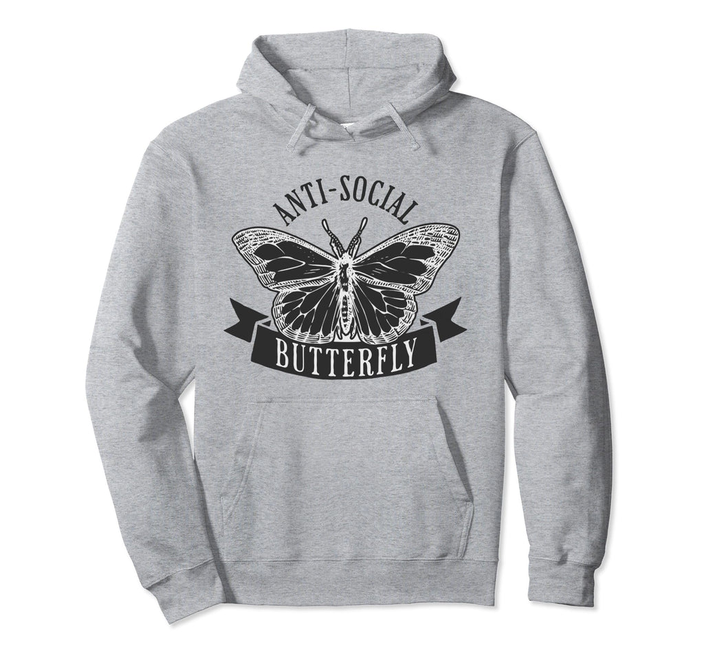 Anti Social Butterfly Anxiety Bundles Hoodie - Streetwear Style Men Women - T-Shirt, Sweatshirt, Hoodie
