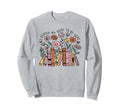 I Closed My Book To Be Here Floral Sweatshirt - Unique Graphic Men Women - T-Shirt, Sweatshirt, Hoodie