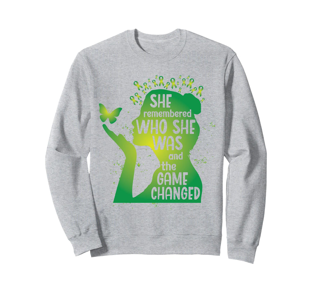 Green Awareness Ribbon Butterfly Sweatshirt - Graphic Print for Adults - T-Shirt, Sweatshirt, Hoodie