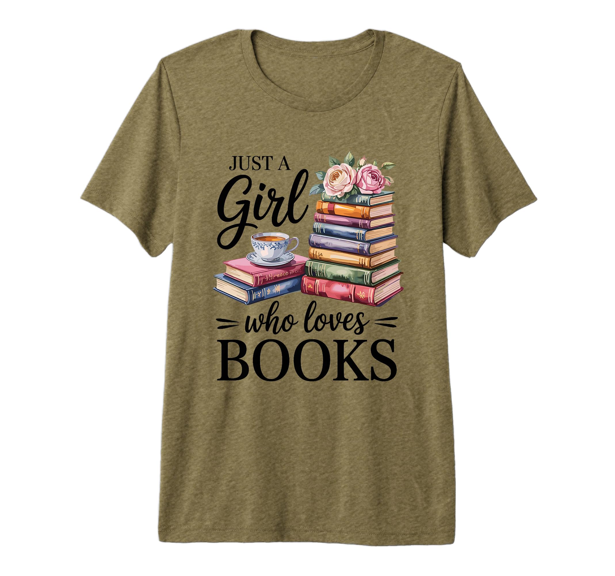 Just Who Loves Books Bookworm Reader T-Shirt - Custom Art Print Men Women - T-Shirt, Sweatshirt, Hoodie