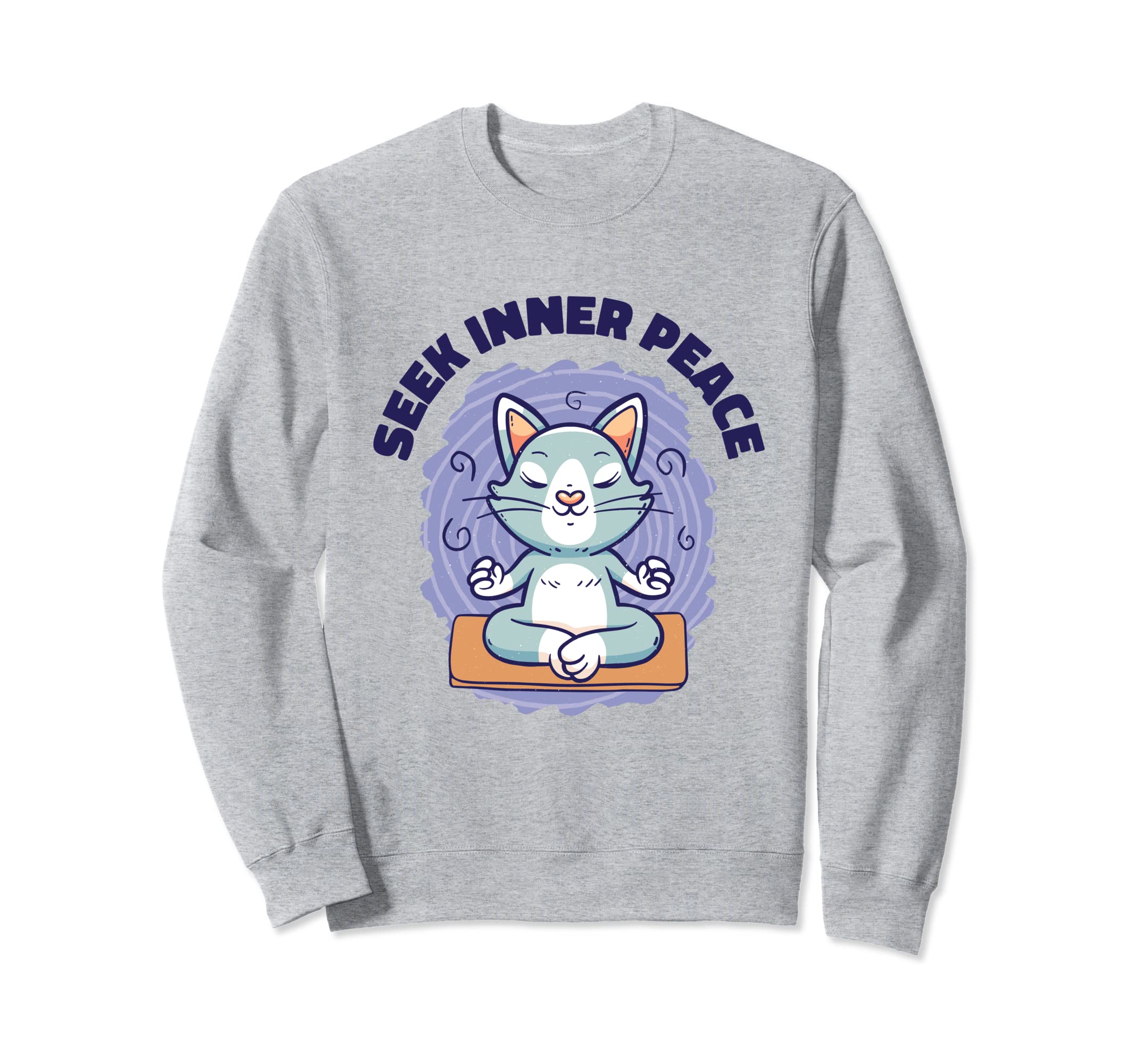 Seek Inner Peace Calmness Sweatshirt - Minimalist Print for Adults - T-Shirt, Sweatshirt, Hoodie
