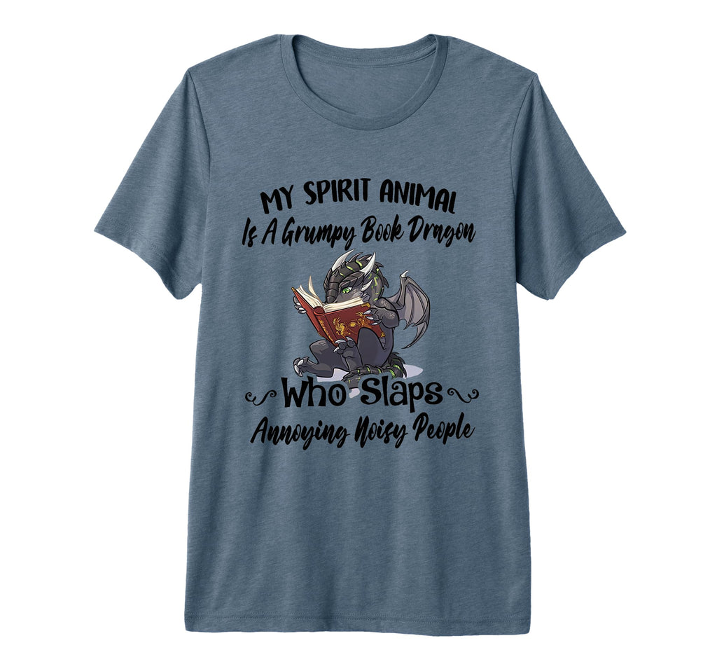 My Spirit Animal Is Grumpy Book T-Shirt - Casual Everyday Wear Men Women - T-Shirt, Sweatshirt, Hoodie