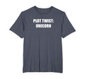 Plot Twist Unicorn Mens Big And Tall T-Shirt - Minimalist Print for Adults - T-Shirt, Sweatshirt, Hoodie