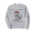 Hold Partner I Am Overstimulated Funny Sweatshirt - Trendy Graphic Unisex - T-Shirt, Sweatshirt, Hoodie