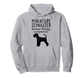 Miniature Schnauzer Because Therapy Is Hoodie - Graphic Print Unisex - T-Shirt, Sweatshirt, Hoodie