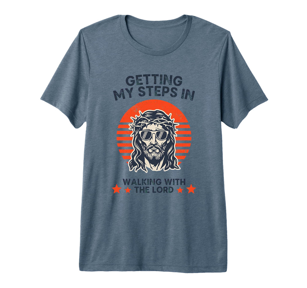 Getting My Steps Walking Lord Jesus T-Shirt - Custom Art Print for Adults - T-Shirt, Sweatshirt, Hoodie
