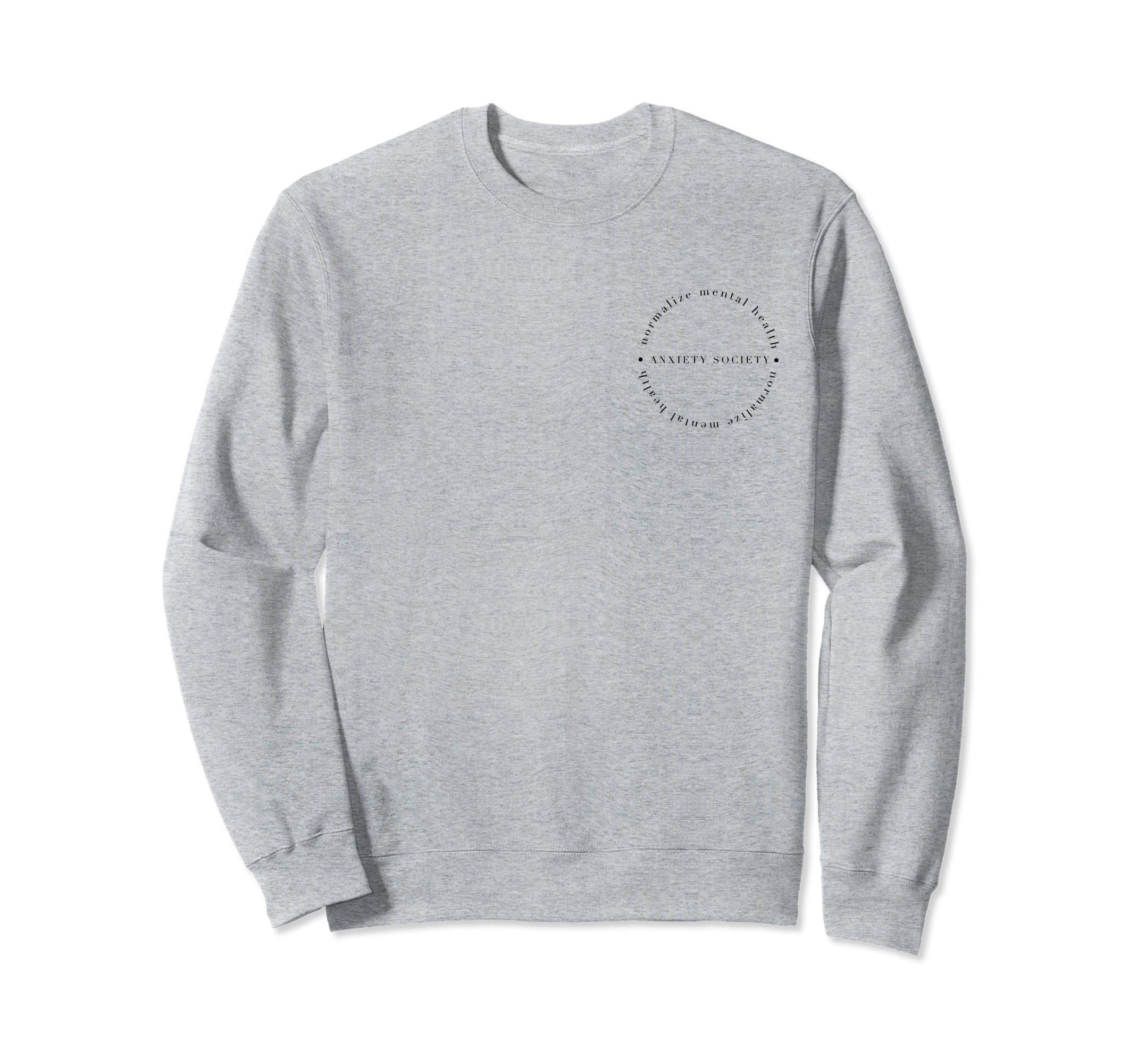 Anxiety Society Normalize Mental Health Sweatshirt - Trendy Graphic Unisex - T-Shirt, Sweatshirt, Hoodie