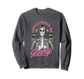 Coffee Keeps Me Going Skeleton Sweatshirt - Minimalist Print Men Women - T-Shirt, Sweatshirt, Hoodie