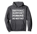 Emotional Support Human Esa Service Dog Hoodie - Graphic Print for Adults - T-Shirt, Sweatshirt, Hoodie