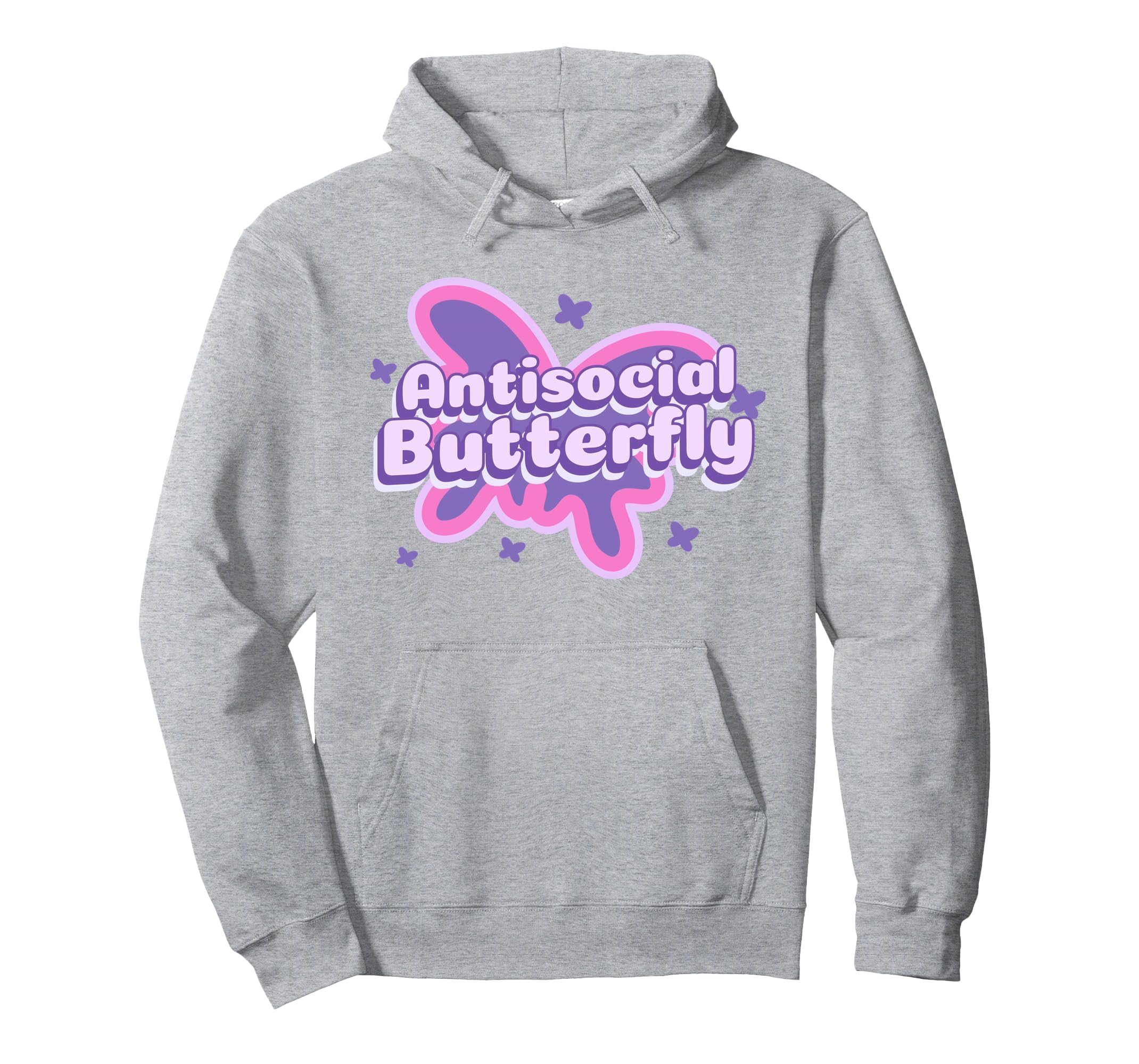 Antisocial Butterfly Funny Social Hoodie - Streetwear Style Men Women - T-Shirt, Sweatshirt, Hoodie