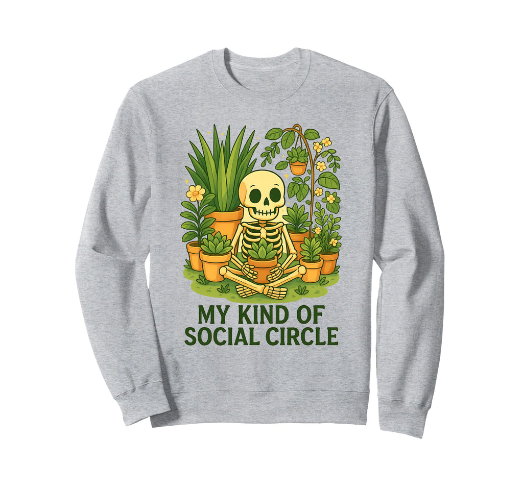 My Kind Social Circle Plant Sweatshirt - Minimalist Print Men Women - T-Shirt, Sweatshirt, Hoodie