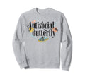 Insect Antisocial Butterfly Sweatshirt - Custom Art Print for Adults - T-Shirt, Sweatshirt, Hoodie