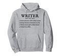 Funny Writer Definition Book Author Hoodie - Streetwear Style Men Women - T-Shirt, Sweatshirt, Hoodie