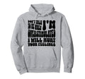 Dont Talk To Me When Im Overstimulated Hoodie - Trendy Graphic Unisex - T-Shirt, Sweatshirt, Hoodie