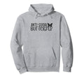 Anti Butterfly Social Shy Hoodie - Fun Novelty Design for Adults - T-Shirt, Sweatshirt, Hoodie