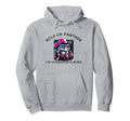 Hold Partner Im Overstimulated Funny Cat Hoodie - Graphic Print for Adults - T-Shirt, Sweatshirt, Hoodie