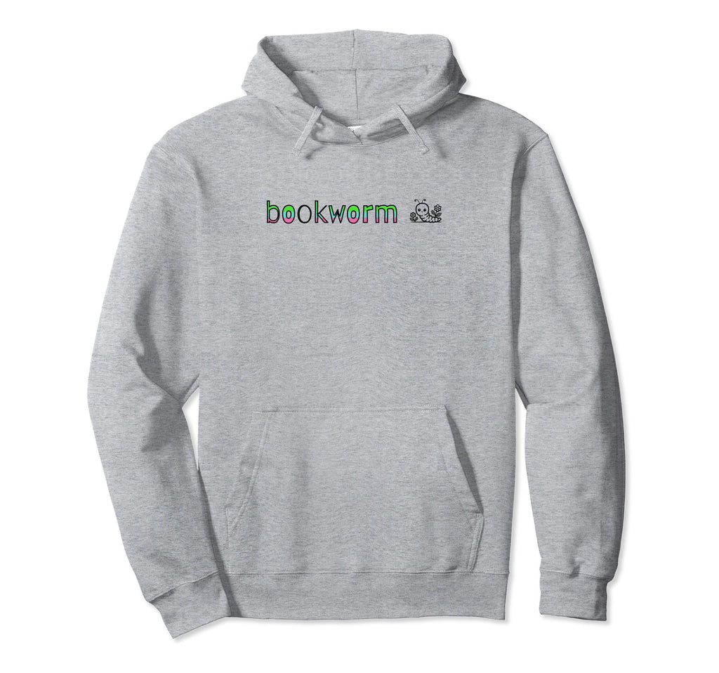 Bookworm Book Lovers Multicolor Hoodie - Fun Novelty Design for Adults - T-Shirt, Sweatshirt, Hoodie