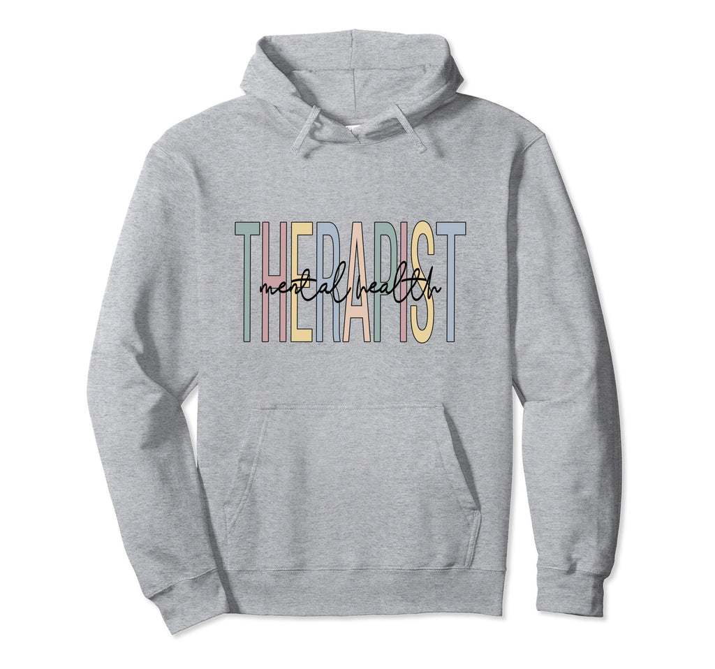 Mental Health Therapist Boho Mental Hoodie - Trendy Graphic for Adults - T-Shirt, Sweatshirt, Hoodie