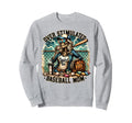 Baseball Mom Overstimulated Mama Sweatshirt - Graphic Print Unisex - T-Shirt, Sweatshirt, Hoodie