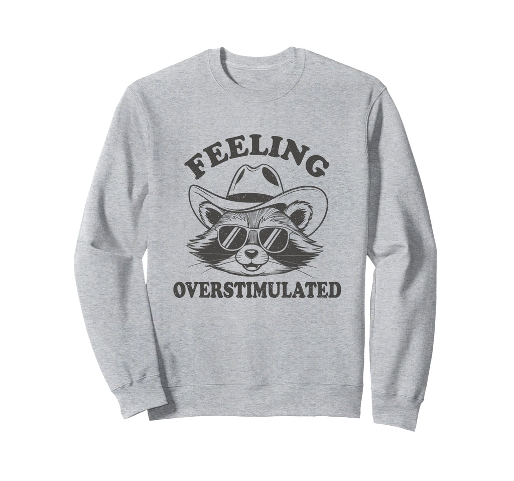 Raccoon Cowboy Western Feeling Sweatshirt - Custom Art Print for Adults - T-Shirt, Sweatshirt, Hoodie