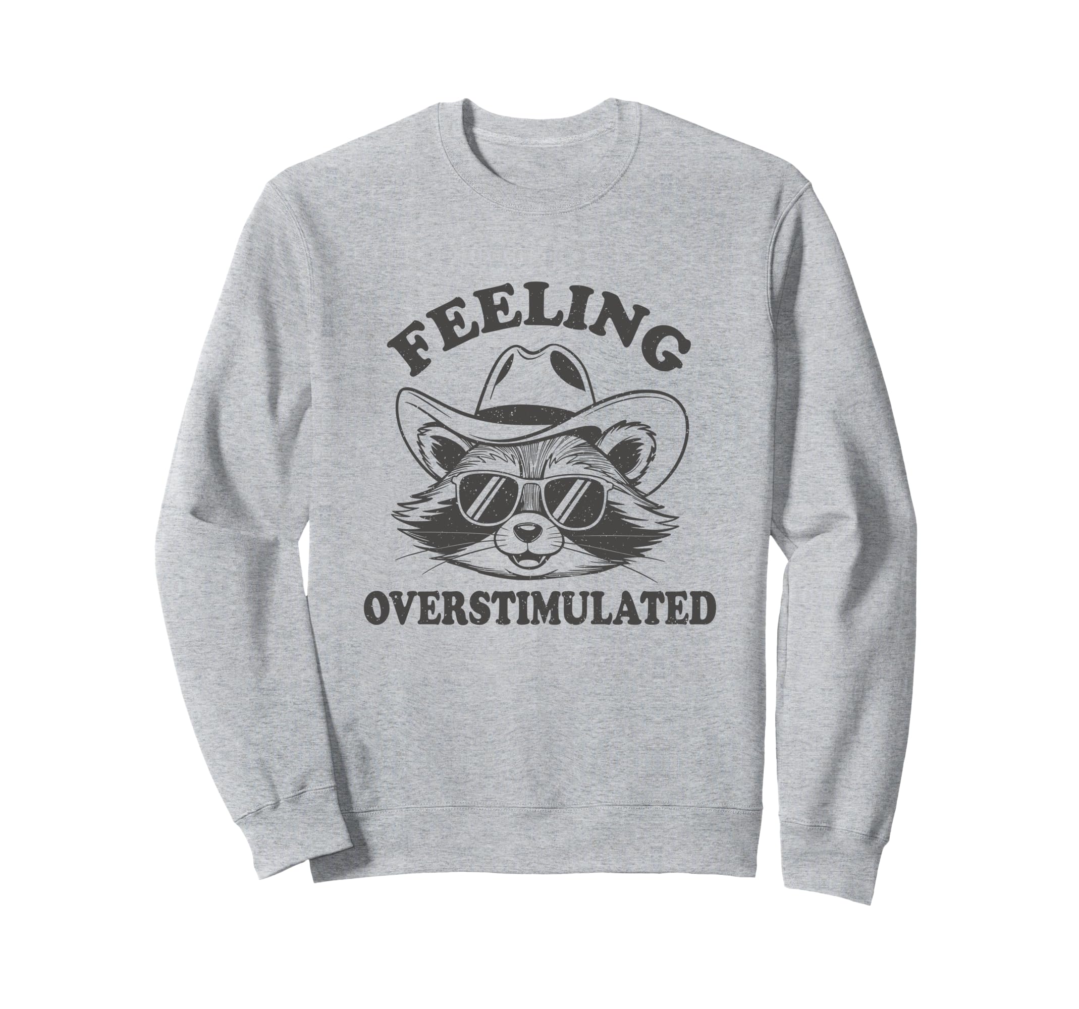 Raccoon Cowboy Western Feeling Sweatshirt - Custom Art Print for Adults - T-Shirt, Sweatshirt, Hoodie