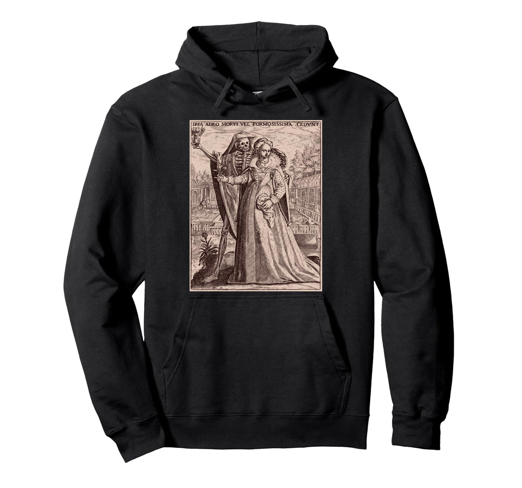 Memento Mori Death Beauty Latin Gothic Hoodie - Unique Graphic Men Women - T-Shirt, Sweatshirt, Hoodie