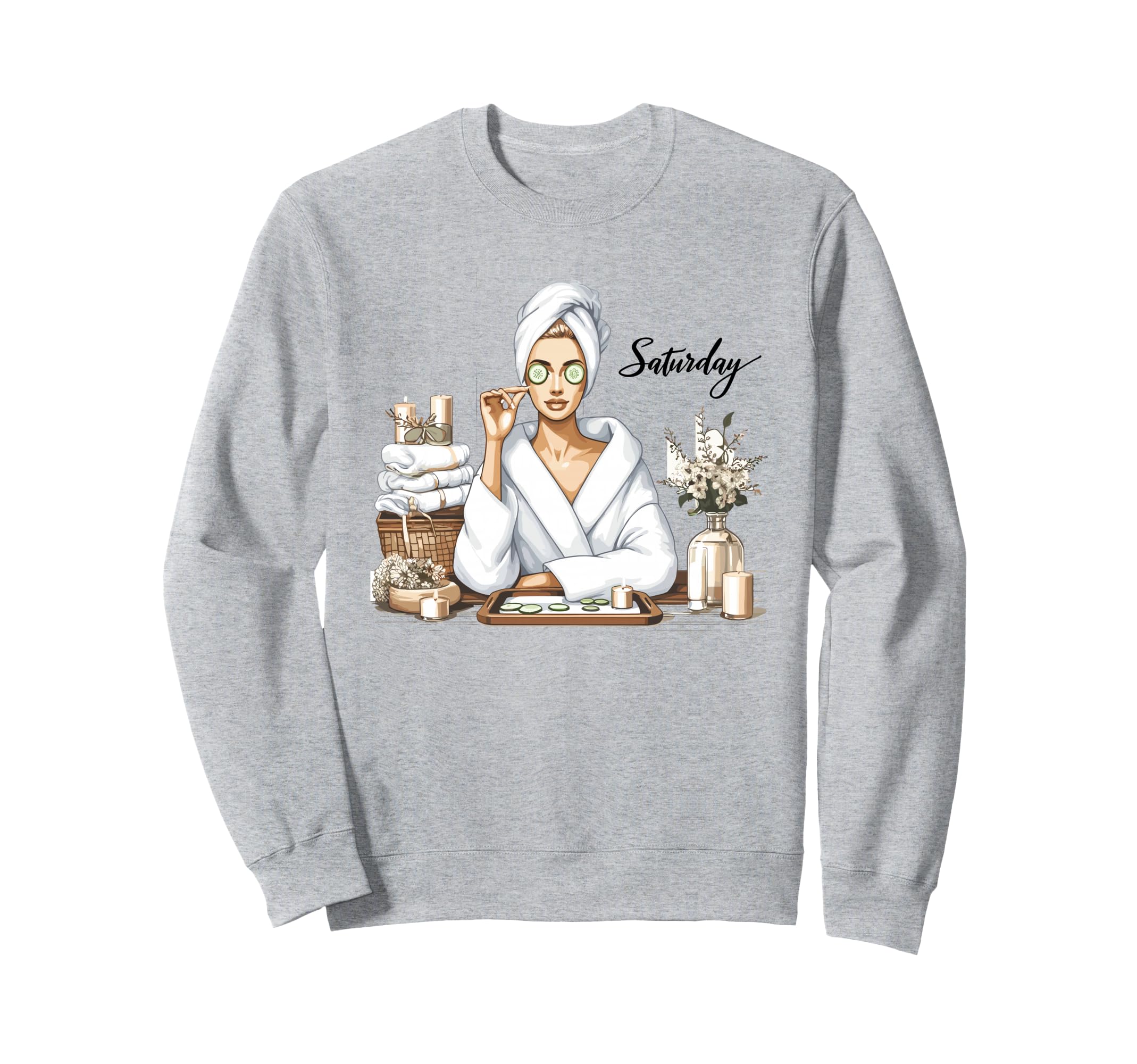 Saturday Spa Day Diva Self Care Sweatshirt - Streetwear Style for Adults - T-Shirt, Sweatshirt, Hoodie