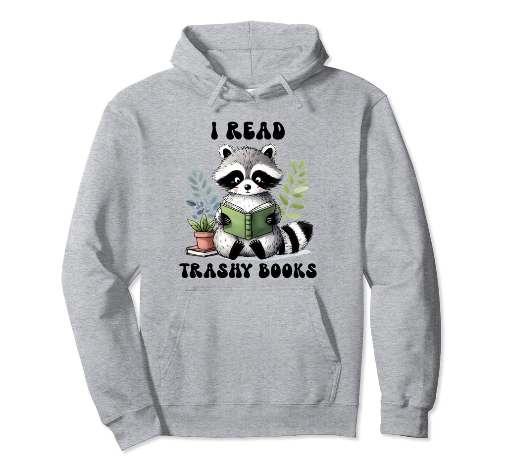 Racoon Reading Spicy Smutty Book Booktok Hoodie - Custom Art Print Unisex - T-Shirt, Sweatshirt, Hoodie